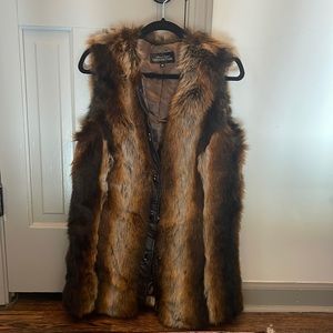 Faux fur vest